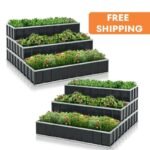 lits de jardin sureleves empilables en deux ensembles detachables united states raised 889 1