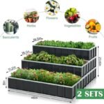 lits de jardin sureleves empilables en deux ensembles detachables united states raised 977 1