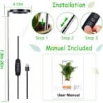 Lumière Led Halo Intérieure Pour Une Croissance Saine Des Plantes