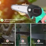 Mini scie à chaîne électrique pour un jardinage et une coupe de bois rapides et faciles
