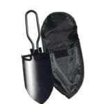 Mini Pelle Pliante En Acier Inoxydable Pour Le Jardinage Et Le Camping - Noir Avec Sac