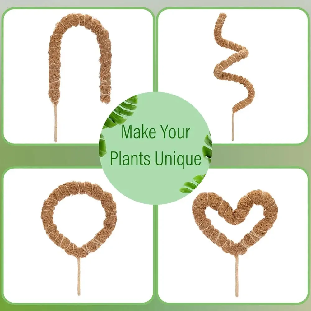 Tuteur En Coco Coir Flexible Pour Plantes Grimpantes 8 Poteau de mousse pour Philodendron
