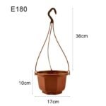 panier suspendu en plastique pour fleurs et plantes vertes 4 hanging pot 358 1