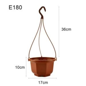 panier suspendu en plastique pour fleurs et plantes vertes 4 hanging pot 358 1