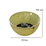 Panier Suspendu En Verre Style Pastoral Pour Plantes Fleuries