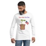 T-shirt patriotique des parents de plantes en coton filé à l’anneau