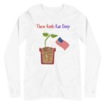 T-shirt patriotique des parents de plantes en coton filé à l’anneau