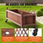 plateau de jardin sureleve avec treillis pour vos plantes grimpantes raised garden bed 100 1