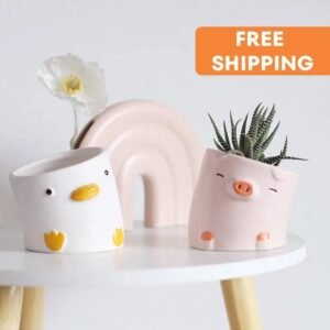 pot de fleurs en ceramique avec animaux cartoons mignons succulent planters pots 348 1