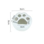 pot de fleurs en ceramique blanche avec design griffes chat planting pots 245 1