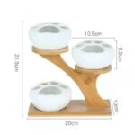 pot de fleurs en ceramique blanche avec design griffes chat planting pots 839 1