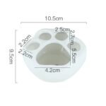 pot de fleurs en ceramique blanche avec design griffes chat planting pots 857 1