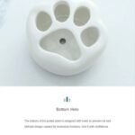 pot de fleurs en ceramique blanche avec design griffes chat planting pots 963 1