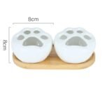 pot de fleurs en ceramique blanche avec design griffes chat suit 1 planting pots 317 1