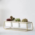pot de fleurs en ceramique pour une elegance intemporelle gold 541 1