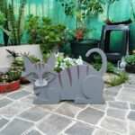 Pot De Fleurs En Forme De Chat Pour Jardin Extérieur Durable