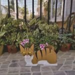 Pot De Fleurs En Forme De Chat Pour Jardin Extérieur Durable