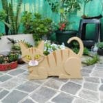 Pot De Fleurs En Forme De Chat Pour Jardin Extérieur Durable