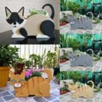 Pot De Fleurs En Forme De Chat Pour Jardin Extérieur Durable