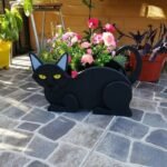 Pot De Fleurs En Forme De Chat Pour Jardin Extérieur Durable