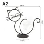 Pot De Fleurs En Forme De Chat Pour Plantes Hydroponiques - A2