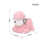 pot de fleurs en resine avec design chien cartoon pour succulentes poodle succulent 373 1