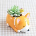 pot de fleurs en resine avec design chien cartoon pour succulentes succulent planters 495 1