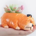 pot de fleurs en resine avec design chien cartoon pour succulentes succulent planters 972 1