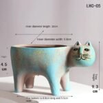 pot de fleurs mignon avec design chat en ceramique flower pot 341 1
