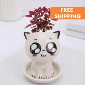 pot de jardin bebe chat en ceramique pour petites plantes planting pots 206 1