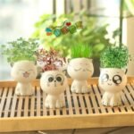 pot de jardin bebe chat en ceramique pour petites plantes planting pots 591 1