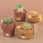 pots a fleurs amusants en resine pour animaux 3d planting 319 1