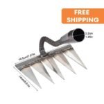 rate de desherbage en metal robuste pour le jardinage facile 5 tooth weeding hoe rake 816 1