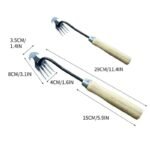 rateau de desherbage durable pour un jardin impeccable wooden handle 30cm 2pcs weeding 798 1