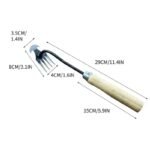 rateau de desherbage durable pour un jardin impeccable wooden handle 30cm weeding hoe 327 1