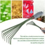 rateau de jardin en fer durable anti rouille et anti corrosion rake 251 1
