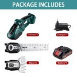 secateur electrique 24v avec lame de buisson et a gazon green 1 battery 923 1