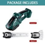 secateur electrique 24v avec lame de buisson et a gazon no battery green 694 1
