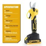 secateurs a puissance avec moteur sans balai et lame en acier sk5 901 1