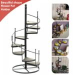 Étagère d'escalier en colimaçon pour exposition de plantes intérieures et extérieures