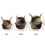 sturdy woven plant basket with handles for easy moving 928 1