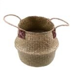 sturdy woven plant basket with handles for easy moving c xl 386 1