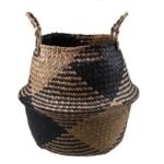 sturdy woven plant basket with handles for easy moving f l 125 1
