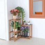 support de coin pour plantes mettez en valeur vos tresors uniques wood corner plant 569 1
