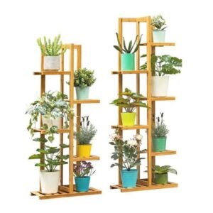 support de plante en bambou pour un interieur elegant et fonctionnel gold 5 tier 855 1
