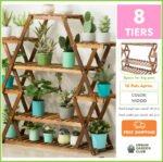 Support De Plantes En Bois à Plusieurs Niveaux Pour Intérieur Et Extérieur - Bois