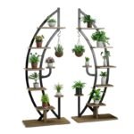 support de plantes en metal a 6 niveaux pour un espace elegant 886 1