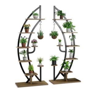 support de plantes en metal a 6 niveaux pour un espace elegant 886 1