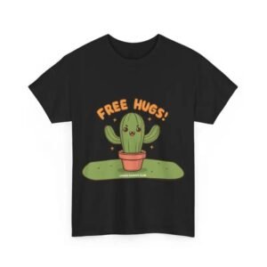 t shirt en coton confort et design de cactus amusant pour lannee black s t shirt 310 1