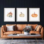 Toile Décorative D’automne Avec Citation Sur Les Citrouilles